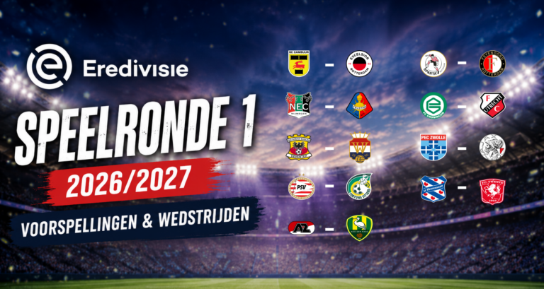 Eredivisie 26/27 – Speelronde 1: Voorspellingen & Wedstrijden